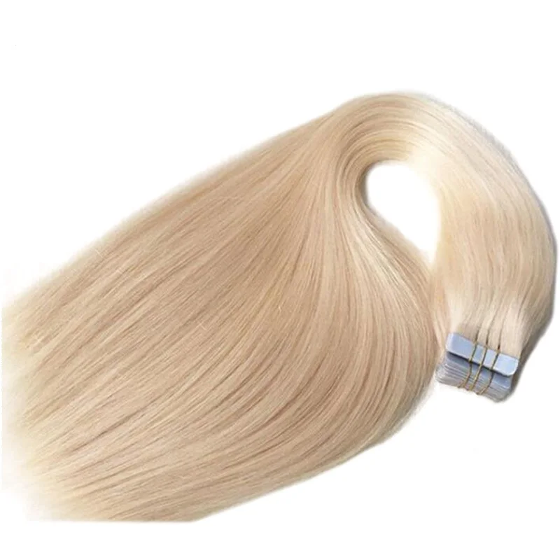 Double Drawn Mini Tape Remy Russian Hair Tape In Hair Extension