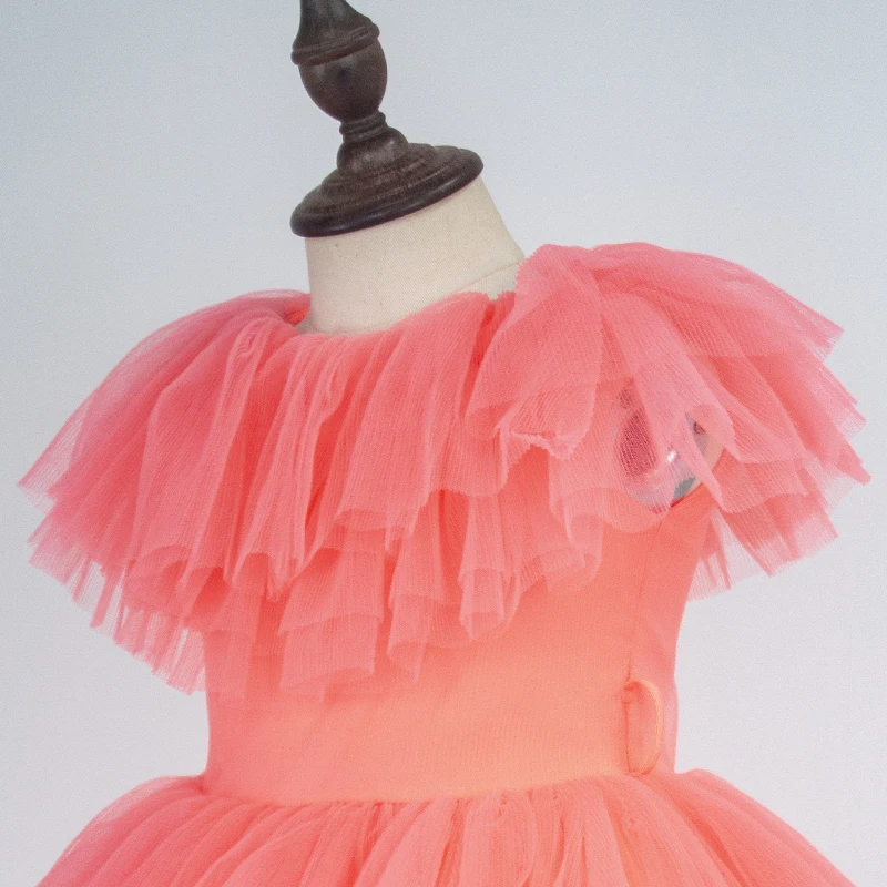 Princess Flower Girl Dress Summer Tutu Kids Dresses for Girls Children Costume Wedding Birthday Party Prom Designs Teenager