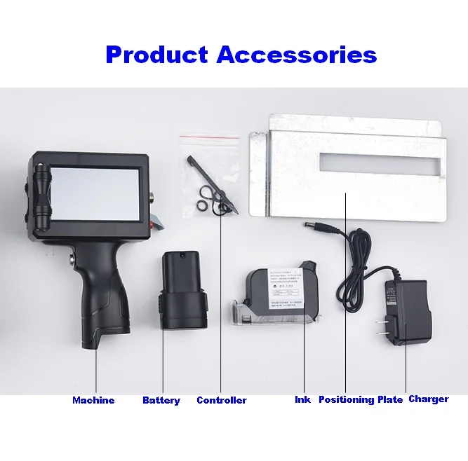 Hot Sale Portable Handheld Label Printers 24 Languages Handheld Inkjet Machines Printer