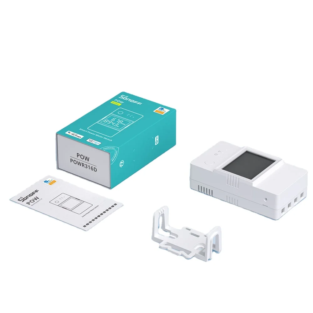 2022 newest SONOFF POW Elite Smart Power Meter Switch 16A/20A with LCD display wifi smart swith