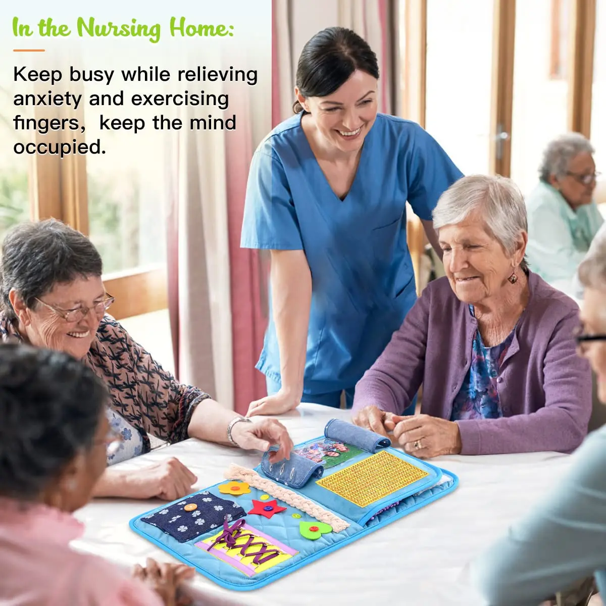 Customized Sensory Board Alzheimer Autistic Montessori Toddler Activities Toys Sensory Fidget Blanket For Dementia