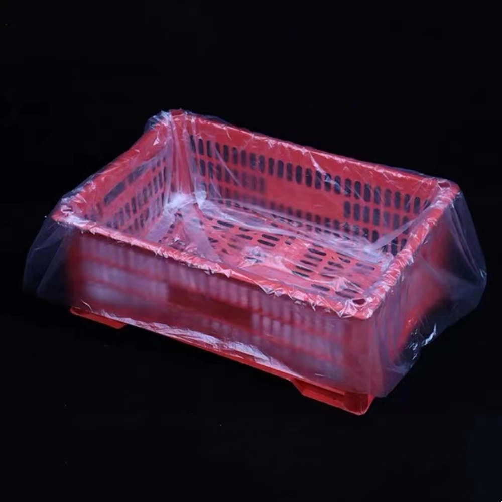 Reusable ldpe dust proof plastic transparent box waterproof plastic pallet cover