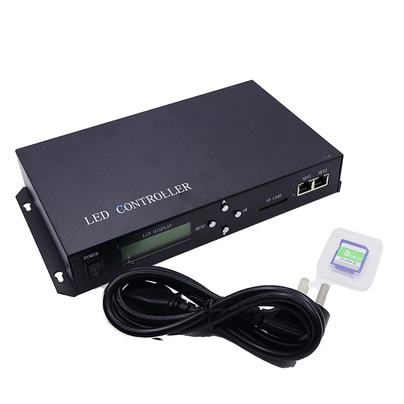 Светодиодный пиксельный декодер с SD-картой RGB Программируемый 255 контроллер H801TC