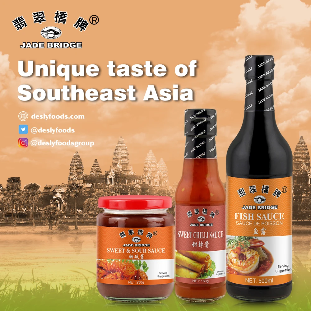 Factory-Direct Wholesale Price Haccp Halal BRC Certified Condiments Jade Bridge Fish Sauce for Supermarkets