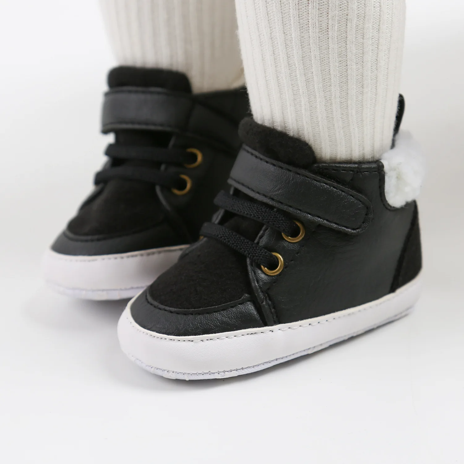 Fashion Baby Boys Winter Sneakers Leather Sports Infant Soft Shoes First Walker Shoes First Walkers For 0-12month