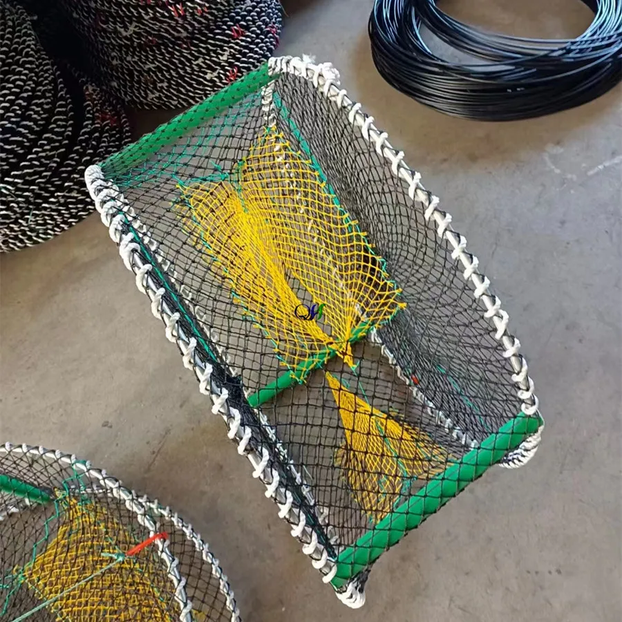heavy duty Crab Traps with 3 Entrances Fishing Tool-Fishing galvanized wire  Crab Pots