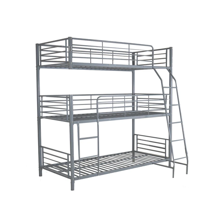 dubai metal folding triple flat pack c futon cabin couch inflatable full loft bunk bed for 3 people with curtains