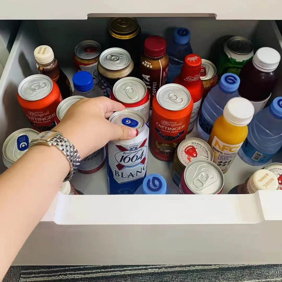 
fridge table, bedside touch screen sofa side desks with refrigerator, wireless charging,blue-tooth speakers 