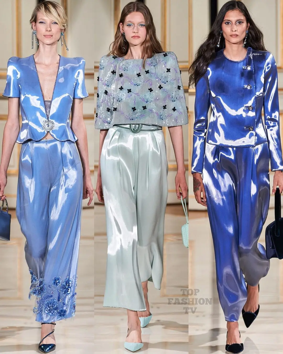 Жидкий Атлас Galaxy блестящая атласная ткань