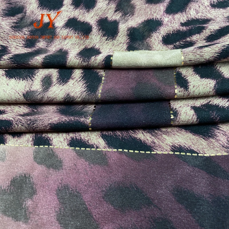 Good quality factory directly coat pattern fabrics dress digital print velvet fabric for clothing