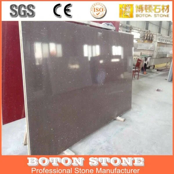 Artificial Stone Polished Quartz Composite Thin Slabs Compressed Quartz Tiles