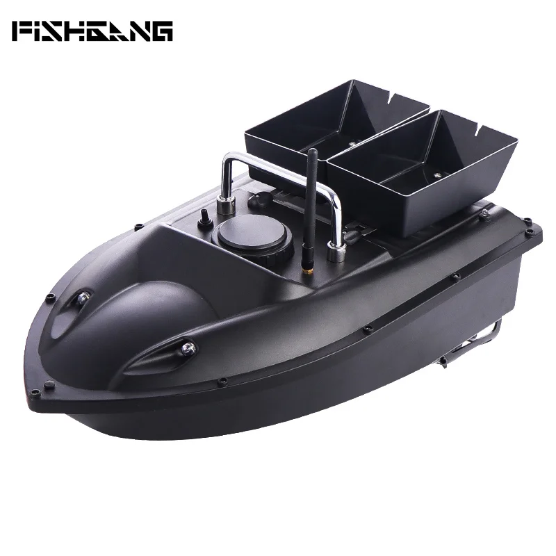 FISHGANG H18  fishing bait boat with 500m distance single handle remote control RC carp fishing bait boat with two hoppers