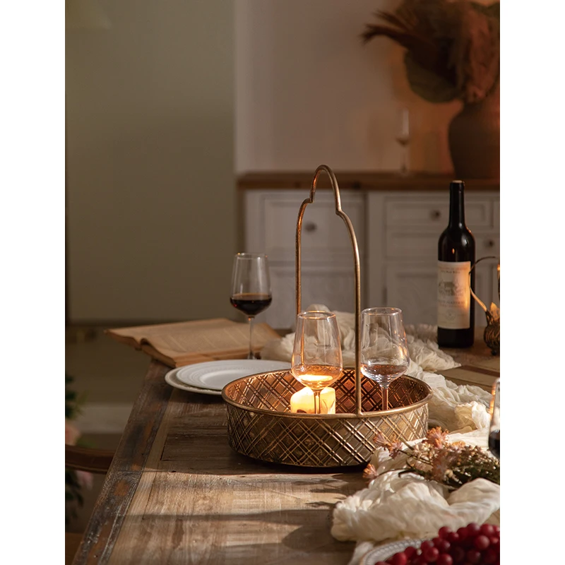 European fruit tray Creative cake stand fashion dry fruit snack tray candy tray retro living room home