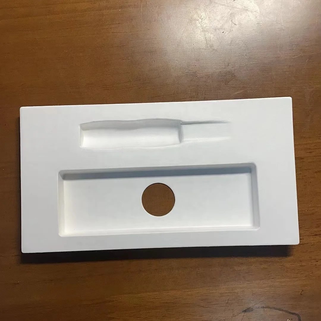 Factory Luxury custom logo color Biodegradable Recyclable Paper Molded Paper Pulp Packaging Box Cosmetic Pulp Molding Box pack