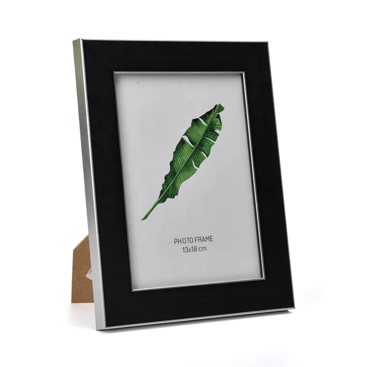 Black Tabletop Glass Sublimation Paper Plastic Decorative Frame Photo