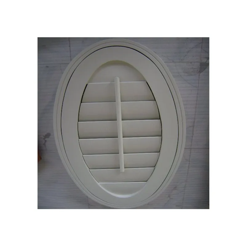 Wholesale Louver Timber 50Mm Oval Window Wood Shutter