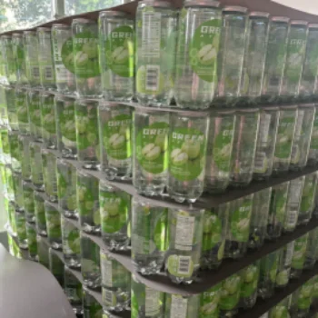 Hot Sale Popular Food low calories 350ml PET transparent canned Fruit Flavor Carbonate drink