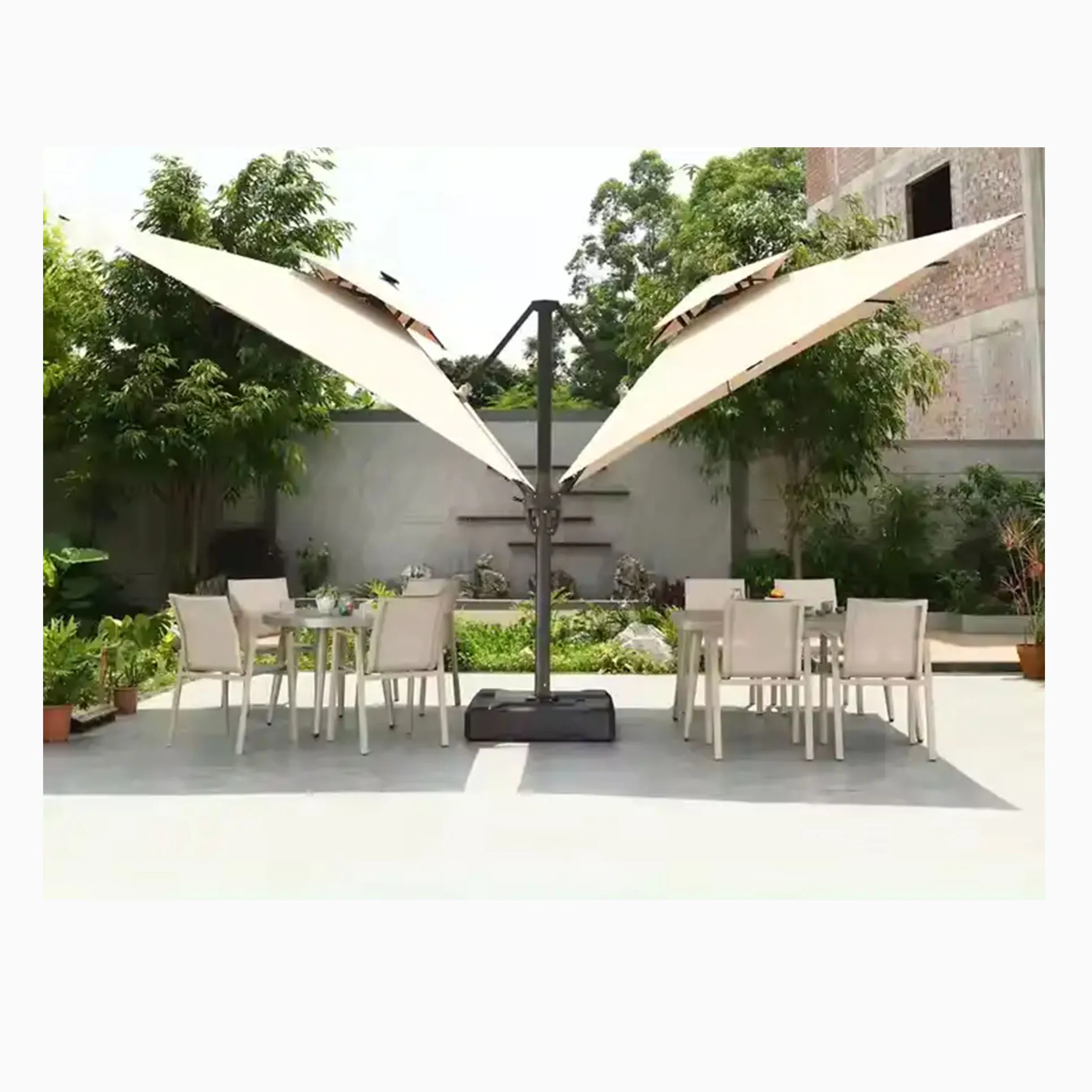 [ZUOAN IMPRESSIVE]Parasol Two Top Canopy Outdoor Large Leisure Party Sun Shade Umbrella Number 1 Selling In Domestic