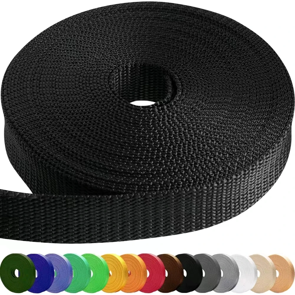 Qd Hot Wholesale Price Lettered Jacquard Nylon 25mm Polyester Nylon Webbing Strap Anti-Slip Reflective Waterproof Webbing
