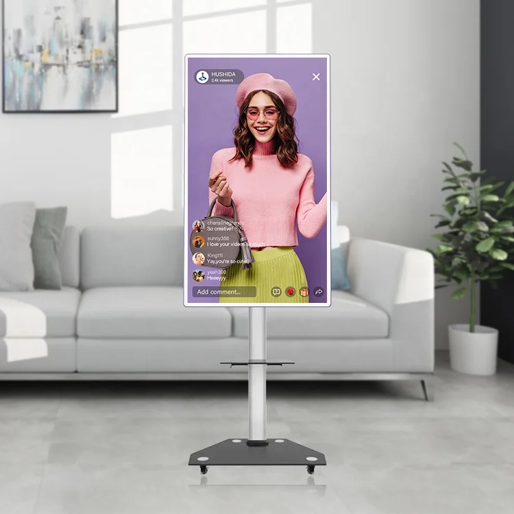 2022 Factory Supplier Tiktok Live Screen Monitors Indoor Live Streaming Display Machine