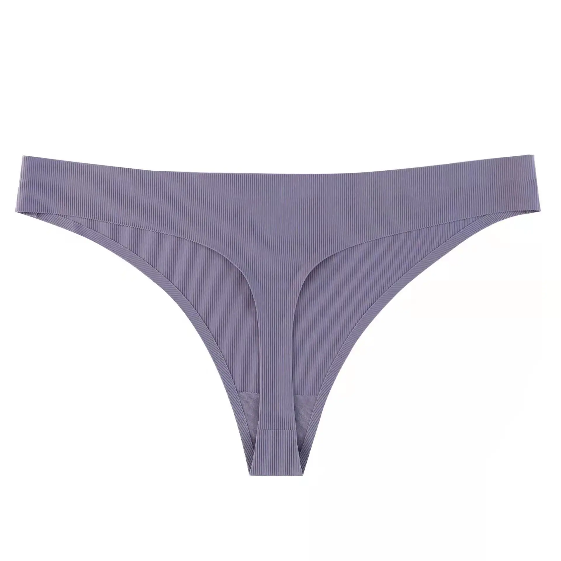 Wholesale Female Underwear Laser Cut Briefs Low Rise T Back Thong Invisible Tanga Sexy Lingerie  Seamless Women s panties