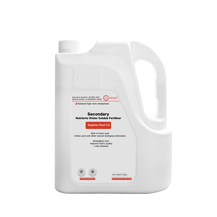 Oragnic Plant Source Black Liquid Humic Acid Fulvic Acid Chelated Calcium Ca Fertilizer NPK Fertilizer