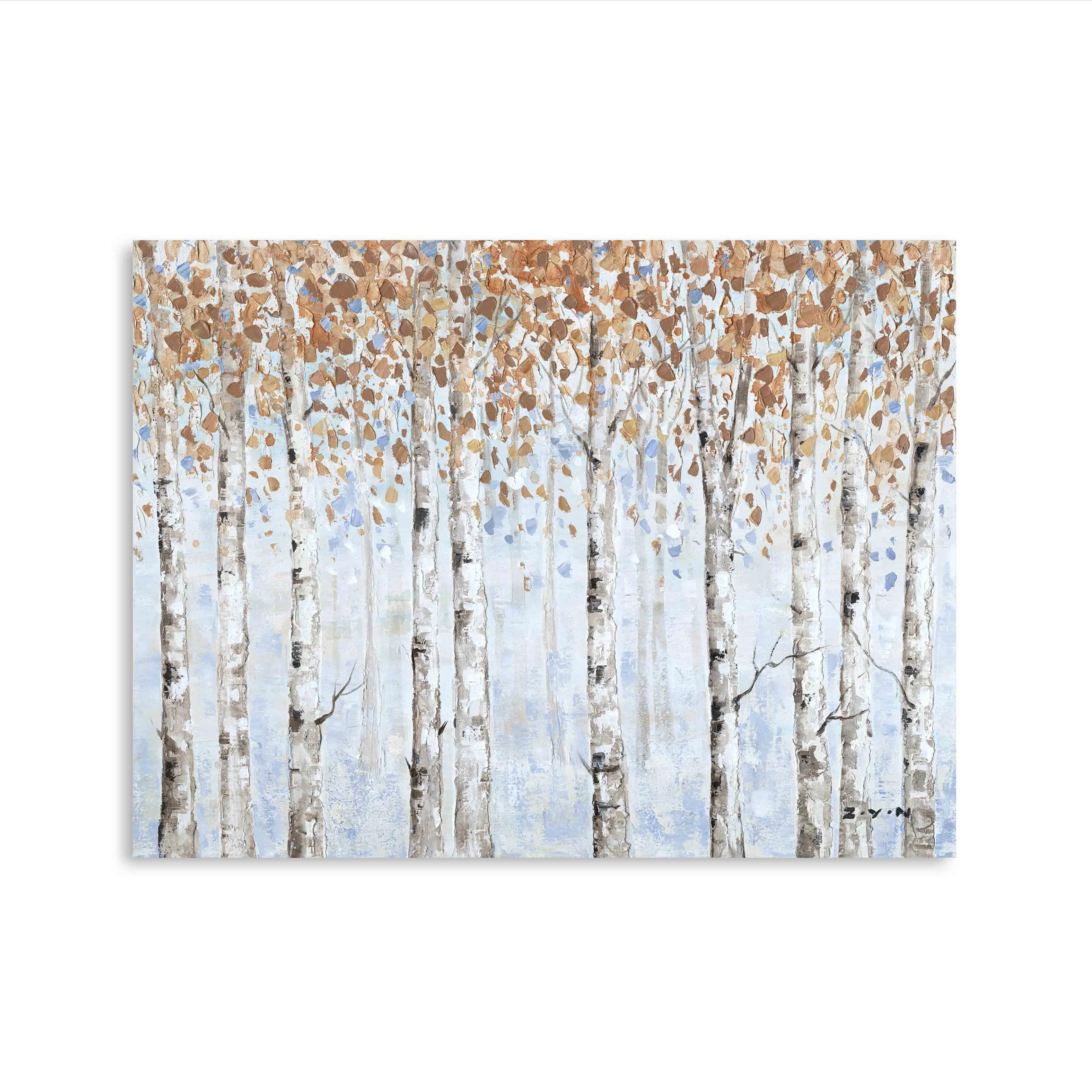 Top Quality Autumn Tree Trunk Canvas Wall Art Living Room Home Decorative Landscape Oil Paintings