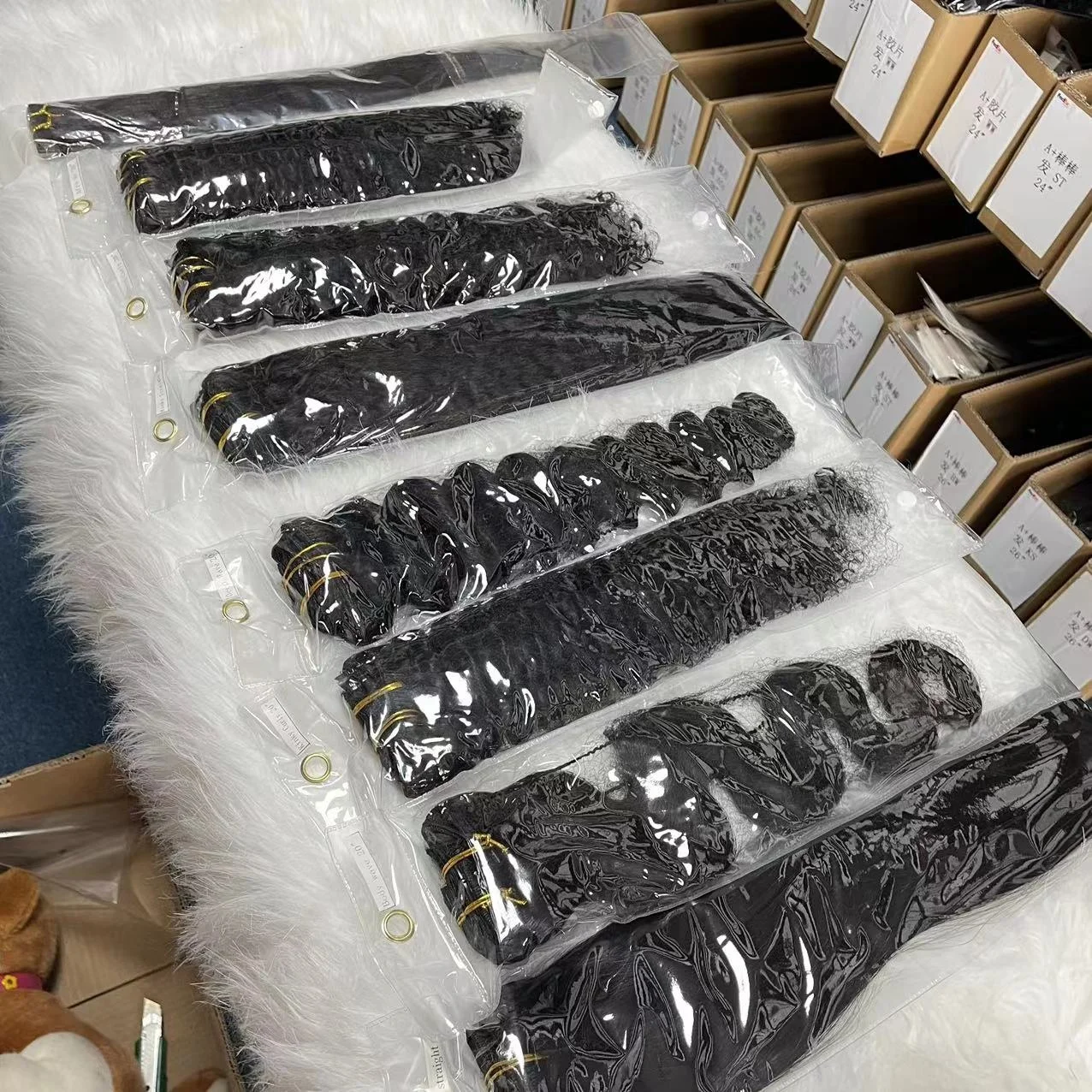 Amara hair 16A grade extensions clip ins 100 human natural hair curly clip in double drawn seamless clip in human hair extension