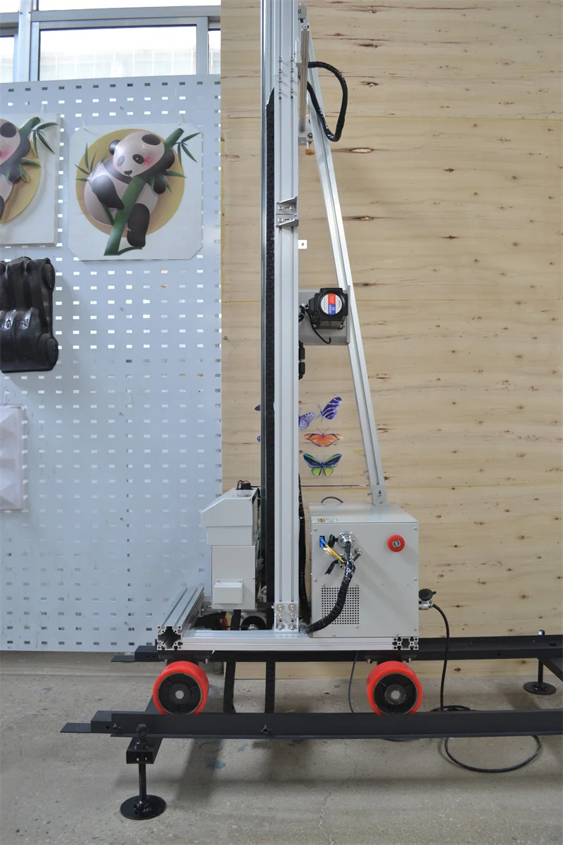 Wall Robot Painting Machine On PVC Sheet  Ceramic Tile Wall Printing Machine Vertical 3D Wall Printer