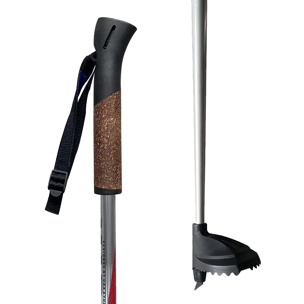 Color logo customization ski pole handle/cross country nordic ski poles