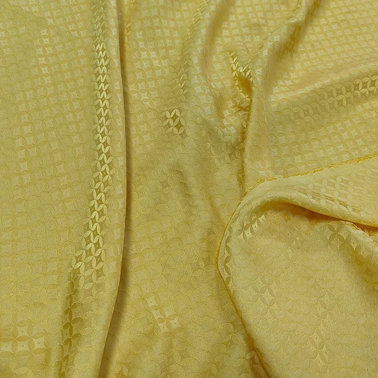 High-end Customization 100% Silk Jacquard Dyed Fabric Sambo Satin