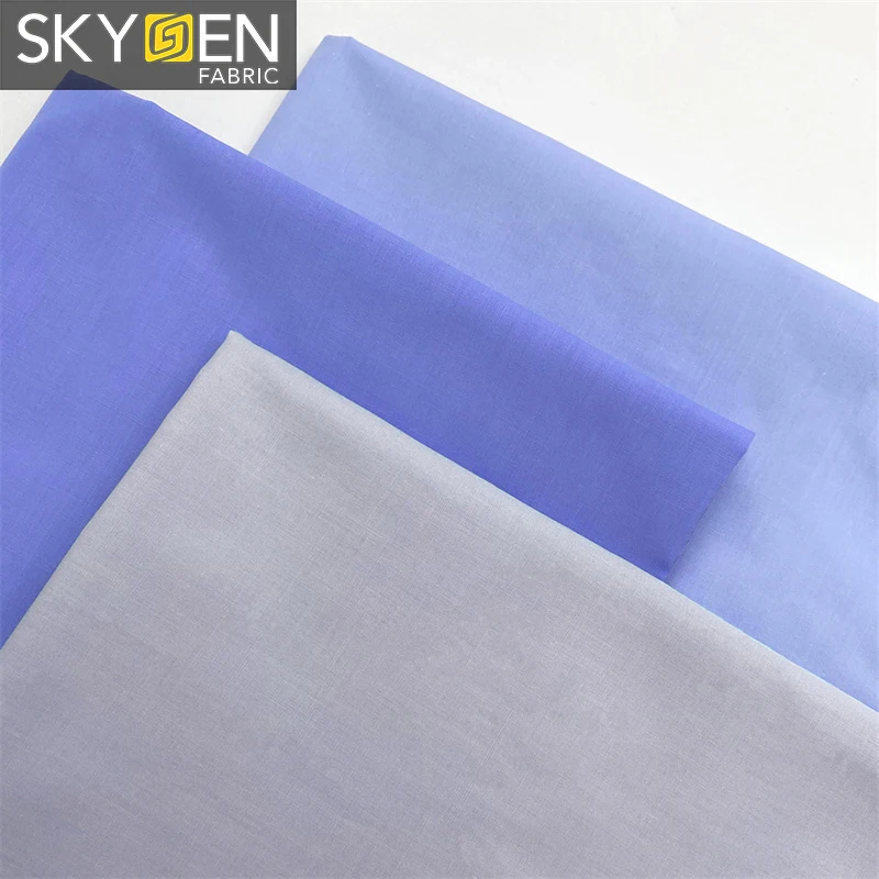 wholesale  woven dress  casual Cotton Polyester shirting seller TC CVC Poplin fabric