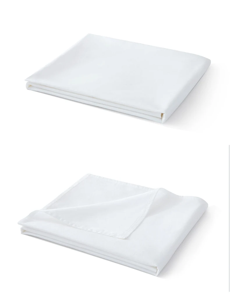 Custom size hotel supplies White polyester cotton disposable bed cover bed sheets 100% polyester cotton