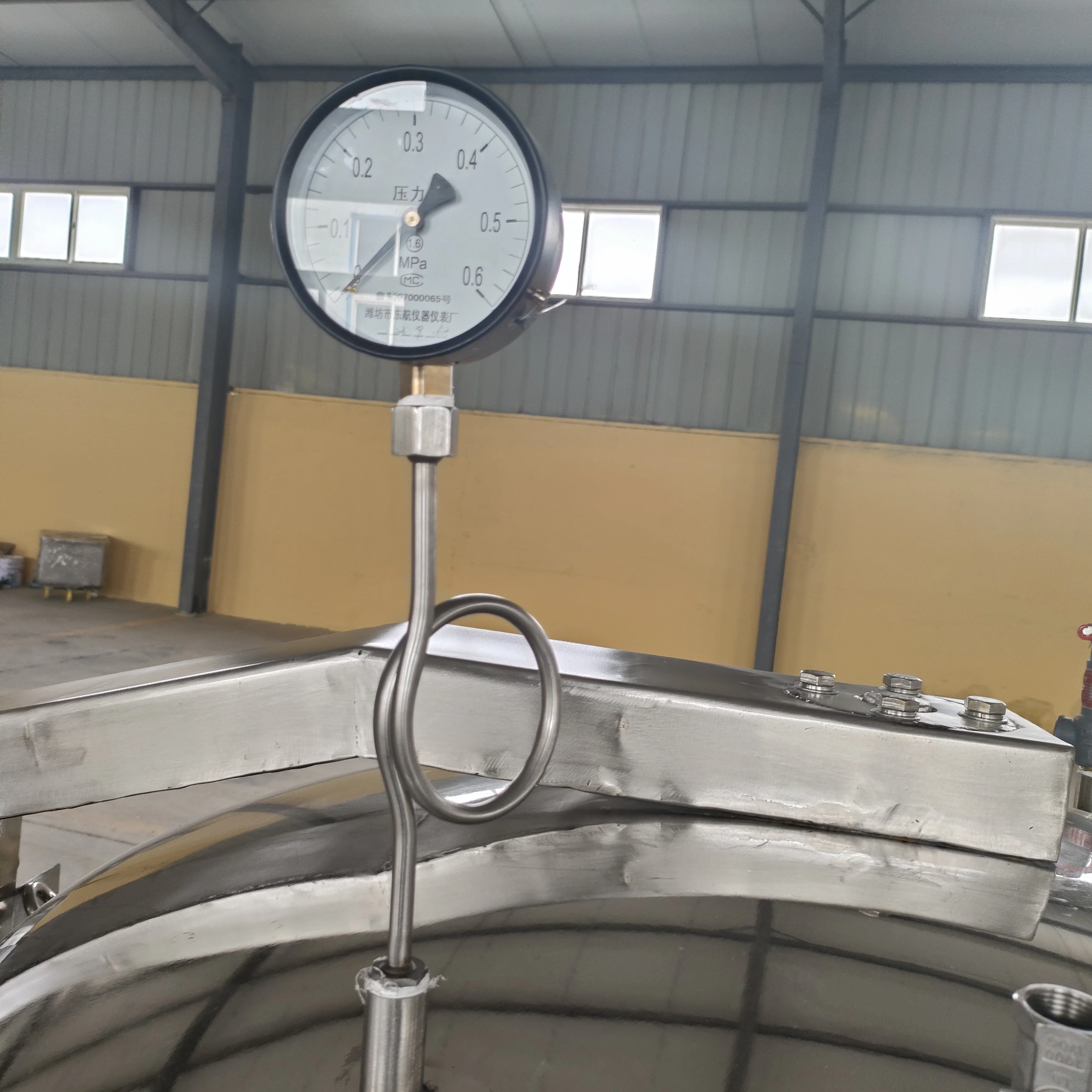 Industrial Electric 300 Liters Pressure Cooker Pressure Cooking Pot Meat Beans Steam Heating Big Capacity Pressure Tank