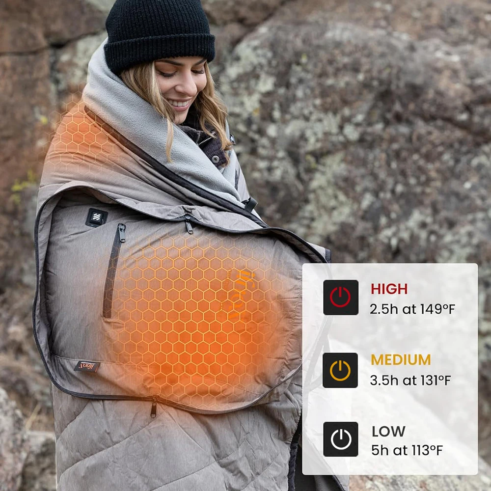 Оригинальный завод профессиональный производитель горячая распродажа надеваемое одеяло теплые двухслойные нагревательные одеяла