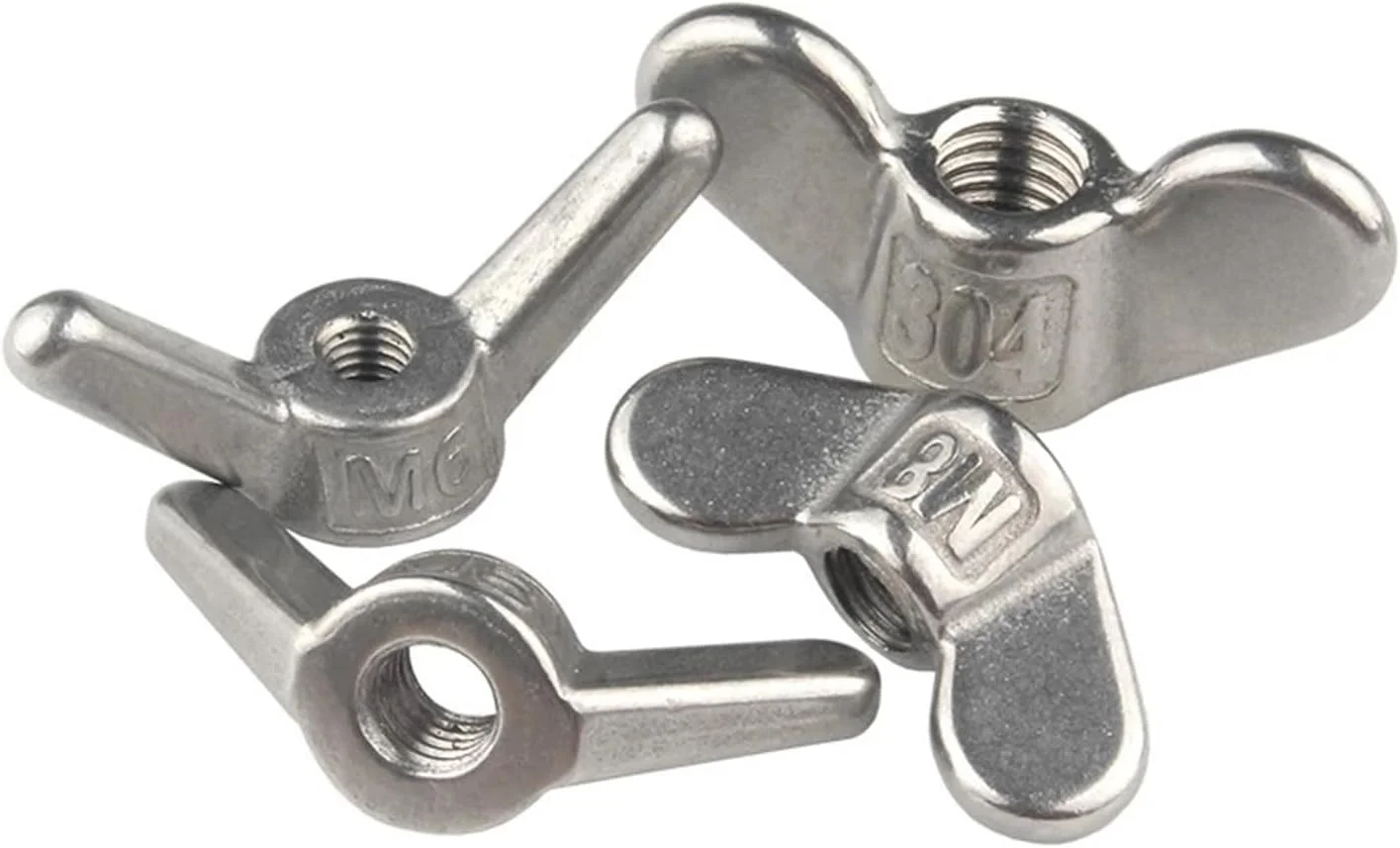 Hot sale DIN 315 Stainless Steel Wing Nuts M4, M6, M12 - SS304, SS316, SS202 Butterfly Wing Nuts for Mechanical Manufacturing