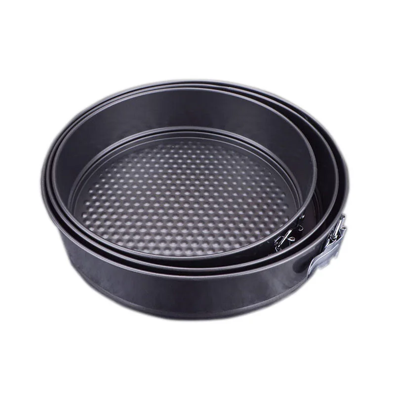 4-12 inch round open bottom cake ring mold 22cmwith lock non-stick mousse honeycomb cake mold household baking pie ring tray set