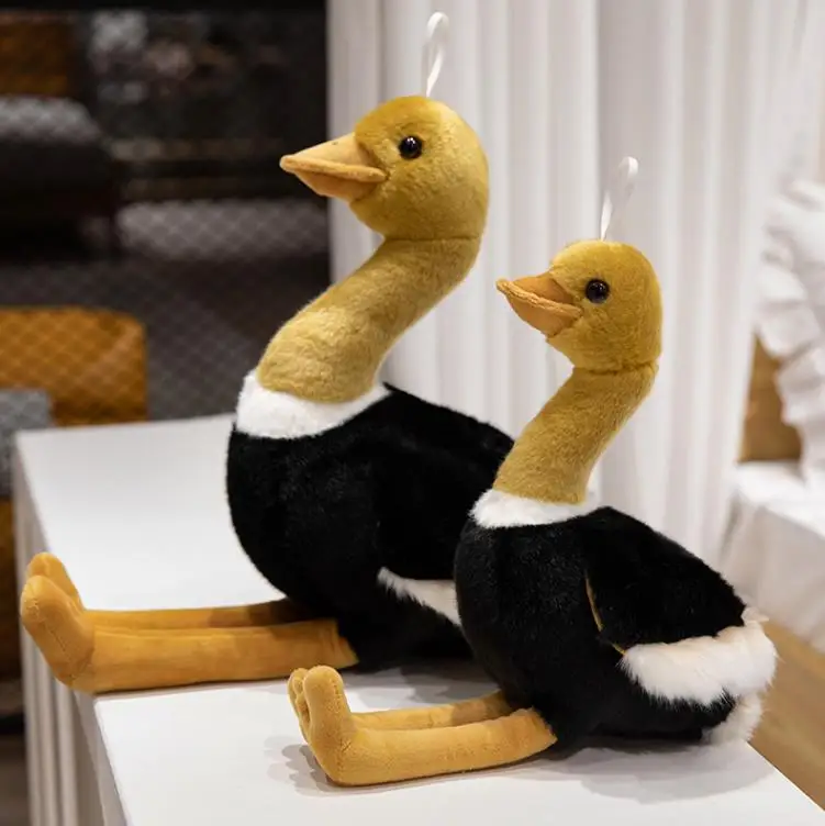 Forest Pelican Ostrich Vulture Soft Toy Lifelike Bird Plush Animal Toys Cute Bird Plushie Gifts