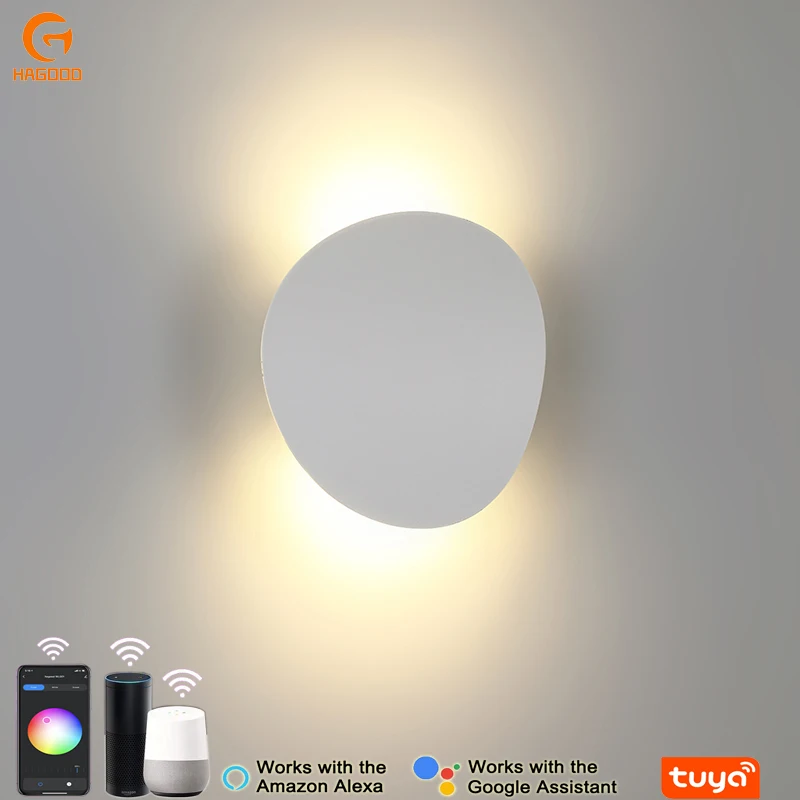 Smart WiFi Tuya App Wall Lamp Waterproof Double Head Rocker 9W Wall Light Outdoor Modern Decorative LED Smart Wall Lamp Music