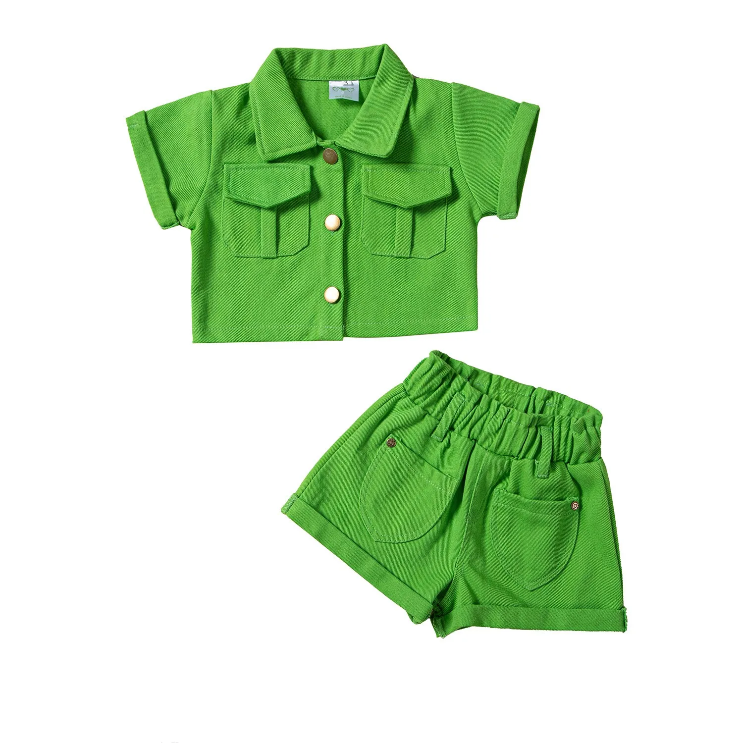 kids outdoor casual clothes suits summer jean pant sets girls teenager jacket with trouser outfits