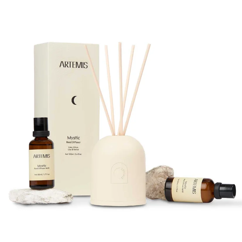 C&H 400ml Luxury Room Ceramic Reed Diffuser Bottle Ceramic Flower Fireless Matt White Perfume Aromatherapy Bottle