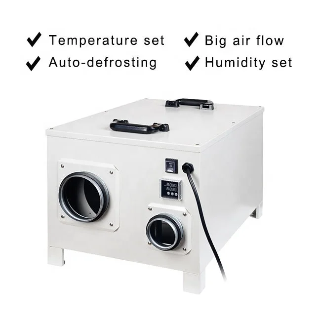 50L/D Factory Price Swimming Greenhouse Dehumidifier Cabinet Duct Dehumidifier For Industrial