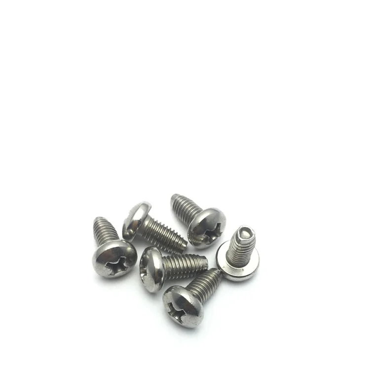 Factory Wholesale White Zinc M5x10 DIN 7500 self tapping screws Cross Recessed pan head thread rolling screws