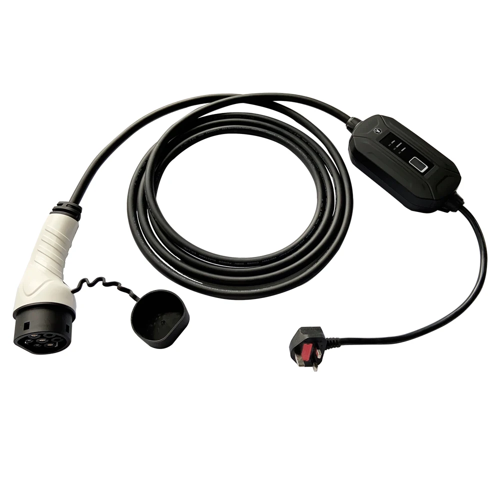 Fisher 13A Type2  European Standard Adjustable current  Portable EV Charger for  UK