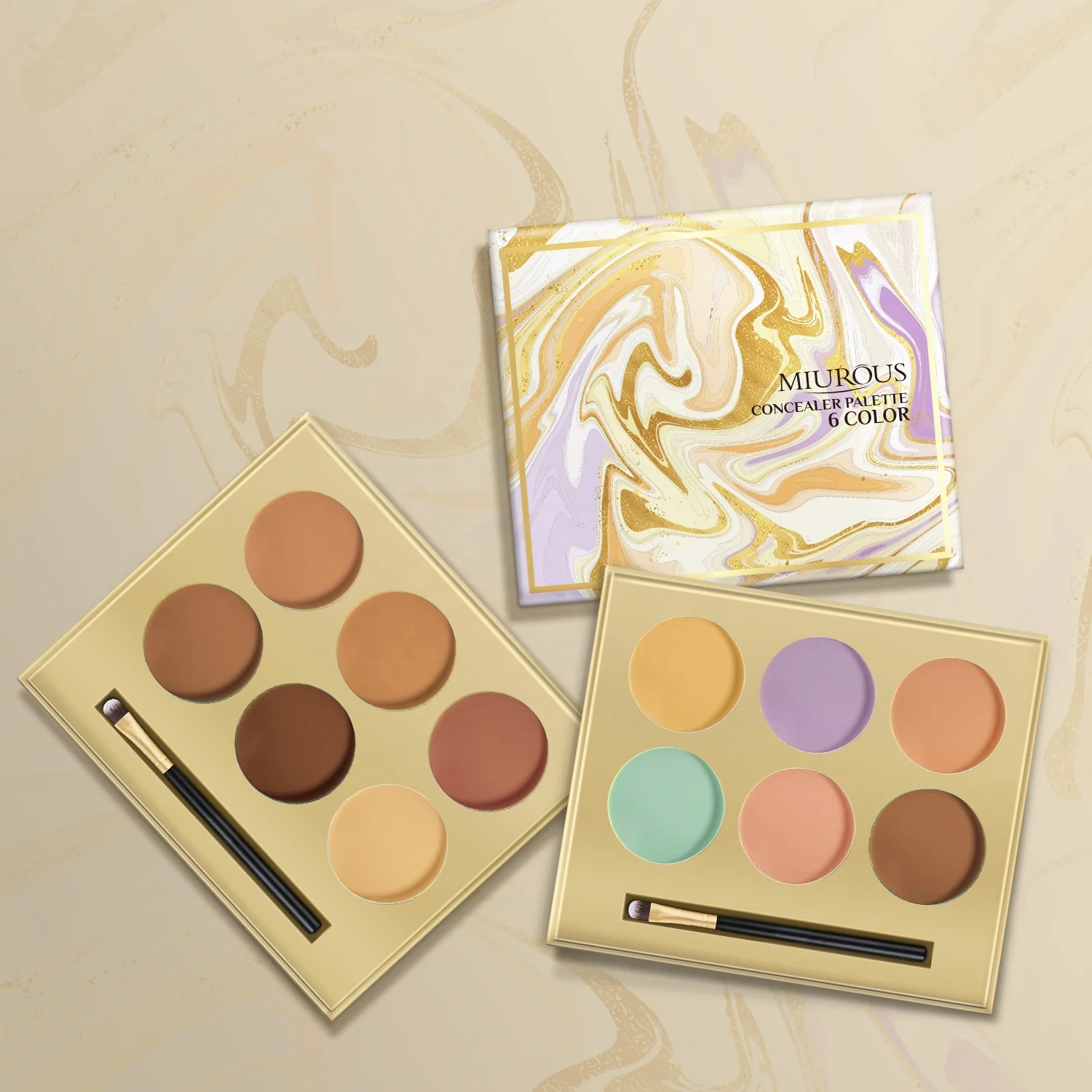 18 Colors Private Label Sweat-resistant Comfortable Wear High-coverage Concealer Pallets For All Skin