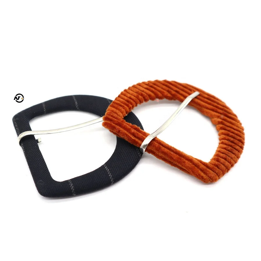 Fabric cover Tri-ring Adjust Belt Buckle Metal D Ring Roller Pin Buckle Accessories