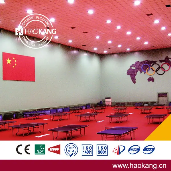 RED TABLE TENNIS MAT