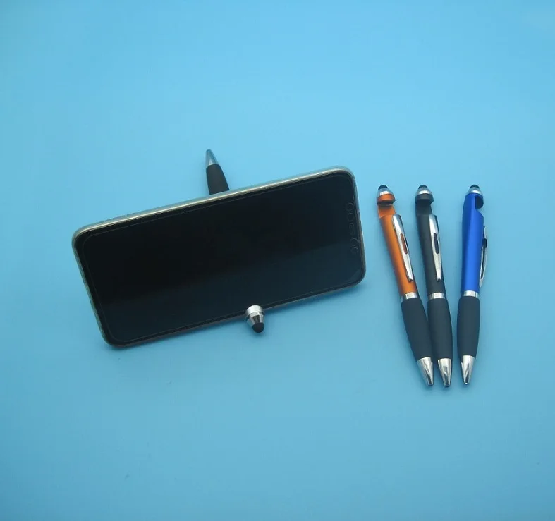 2022 Ballpoint pen new design soft surface cheap promotion plastic ball point pen with soft cover pen body with logo print