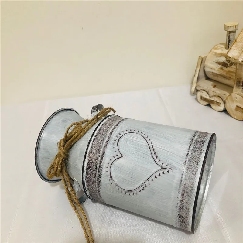 Wholesale home decor vintage style floor metal flower vase