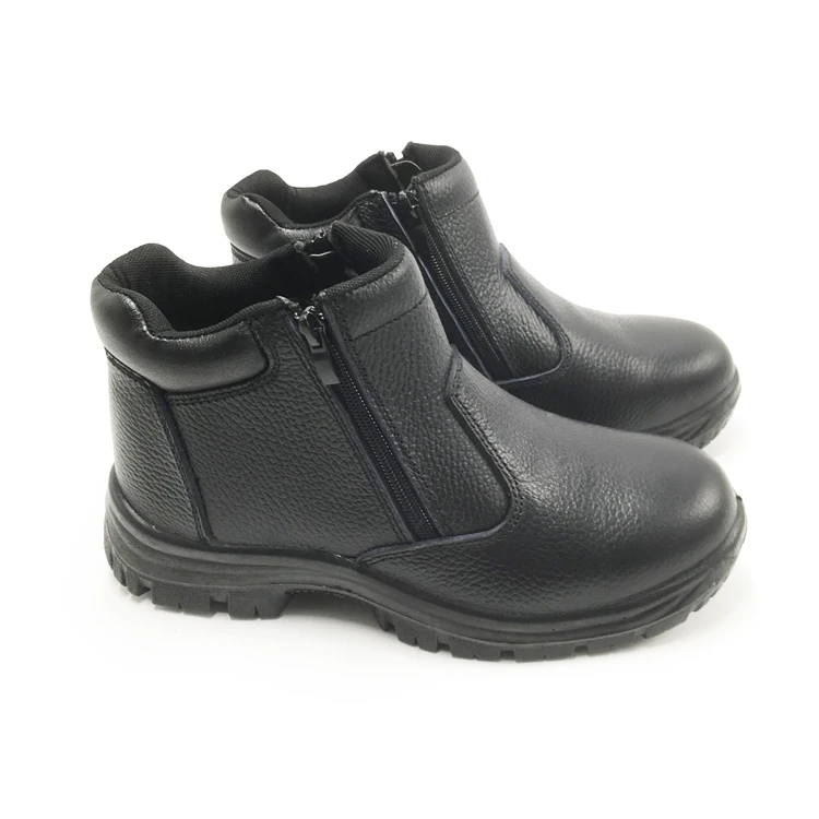 Dark green nubuck leather work safety shoes electrical shock proof safety shoes Qatar